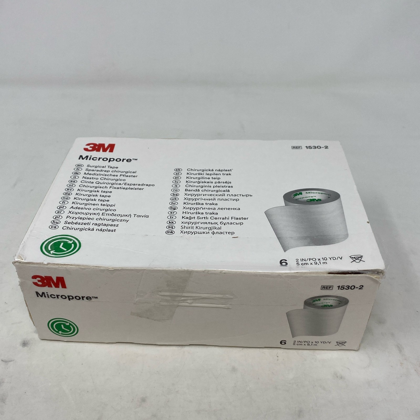 3M Micropore Paper Tape White 2″ x 10yd, Box of 6 Rolls