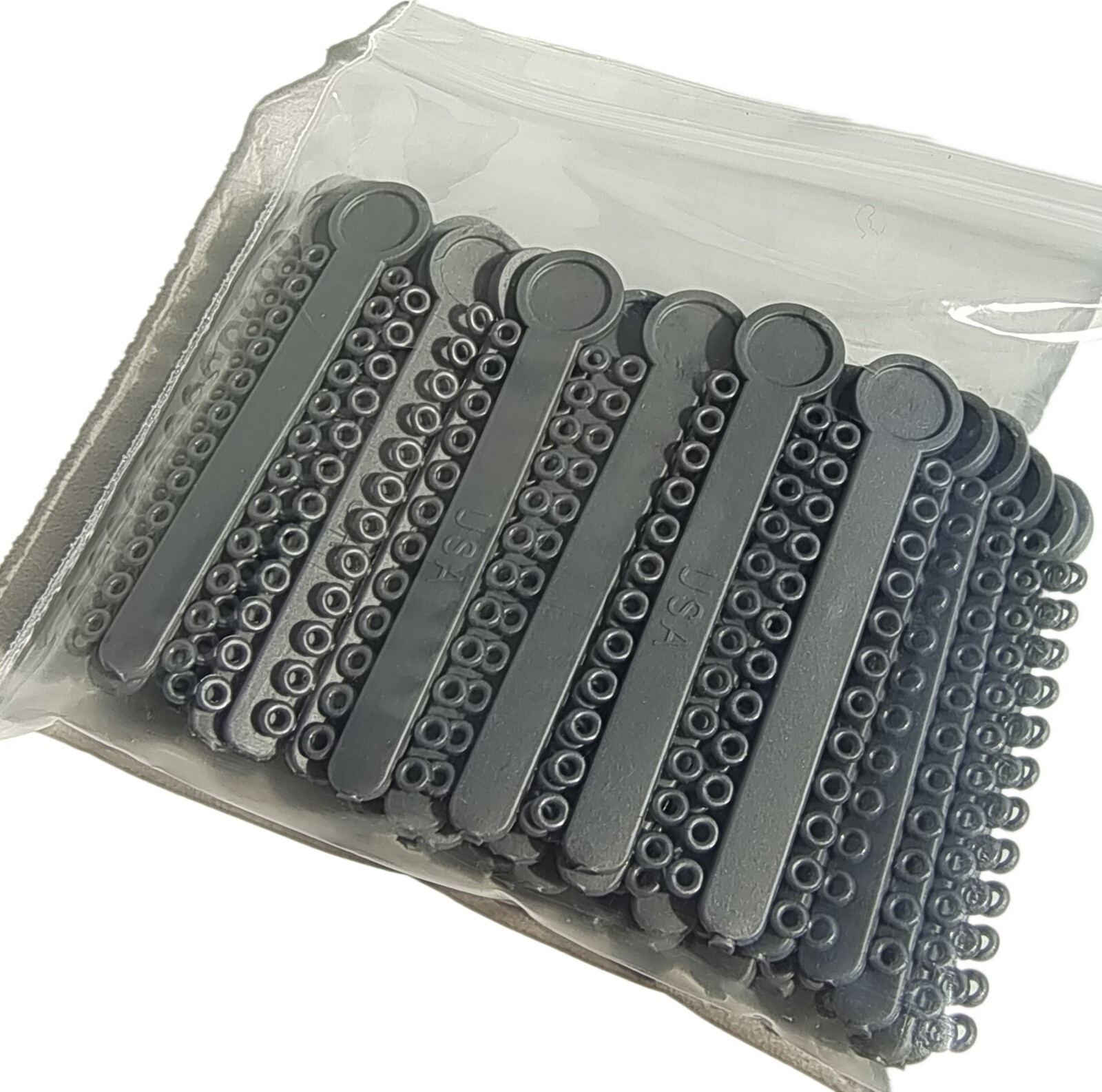 5Packs Dental Orthodontic Ligature Ties (Grey-Colored​）1008Pcs/Pack