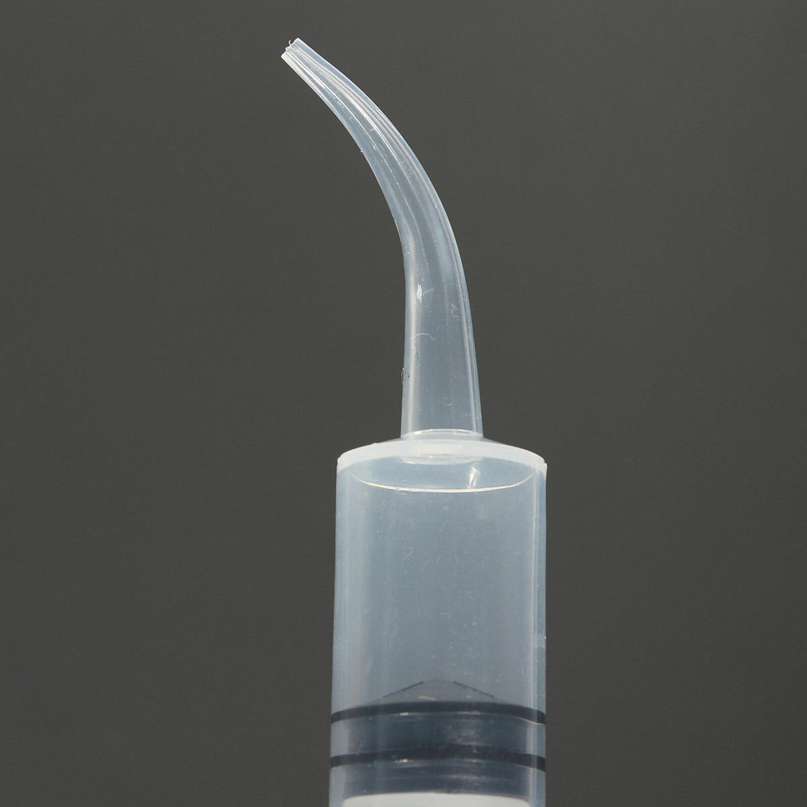 Dental Disposable Irrigation Syringe Curved Tip Utility Hobby Tools 12ml