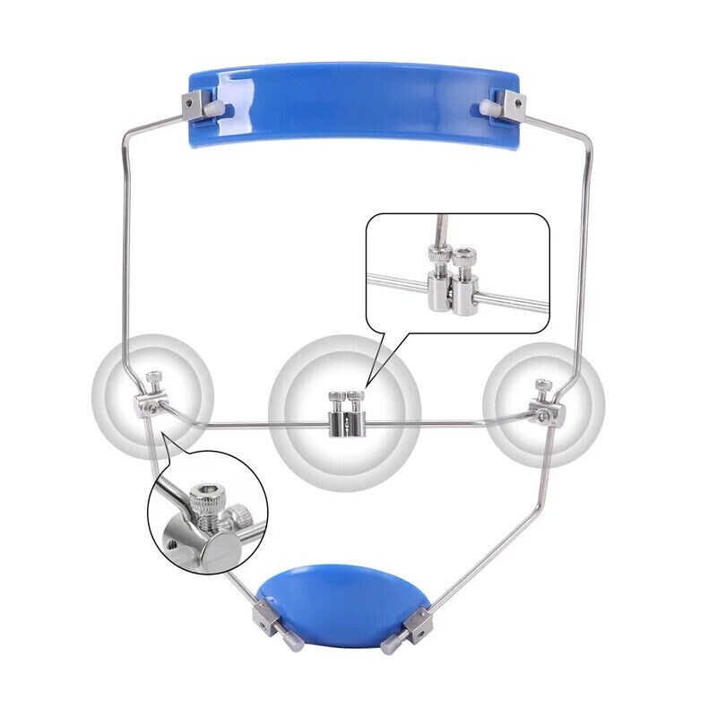 Dental Orthodontic Face Mask Forward Pull Headgear with Double Lever Adjustable