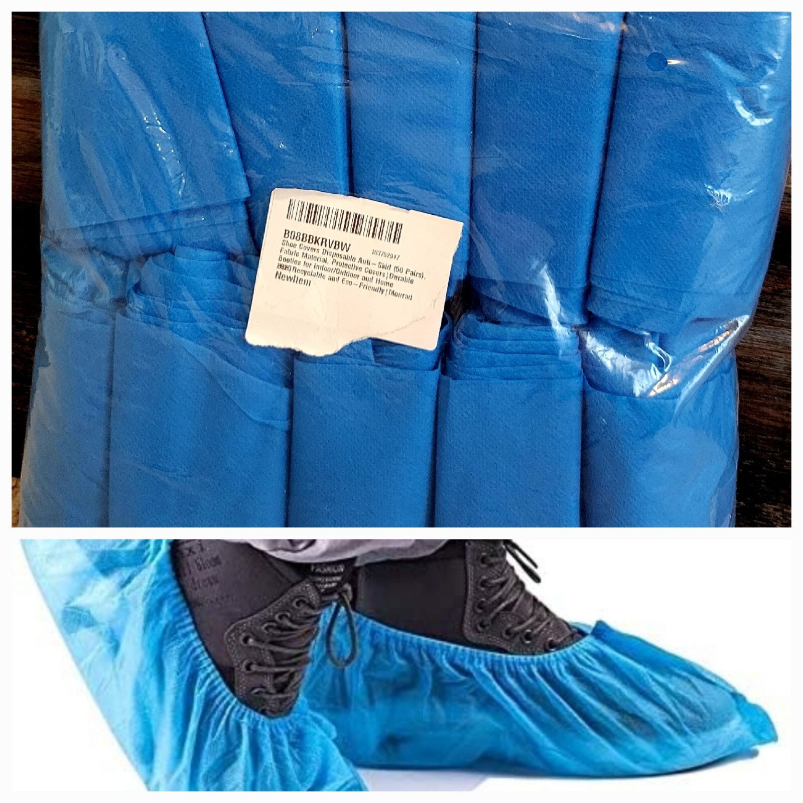 100 Pcs (50 pairs) Shoe Covers – Disposable, Anti Skid, Non Woven Fabric