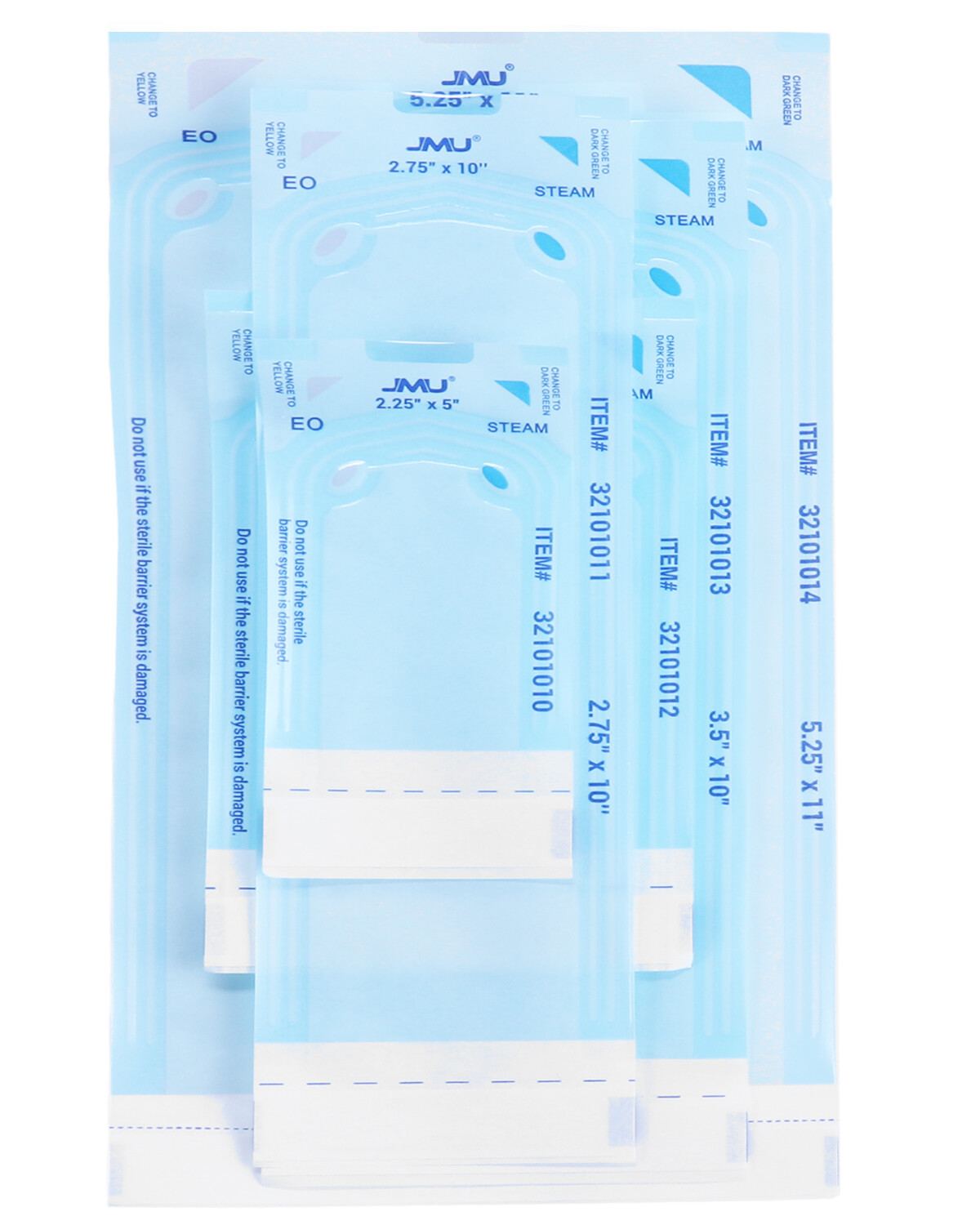 1000PCS JMU Dental Self Sealing Sterilization Pouches w/Indicator Sterilizer Bag