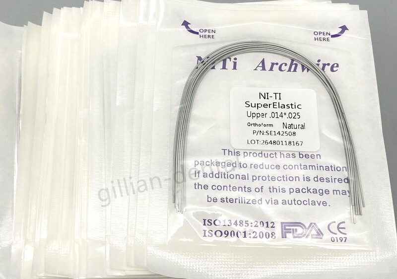 Dental Ortho S.S Super Elastic Niti Arch Wire Natural Form Round/Rectangular