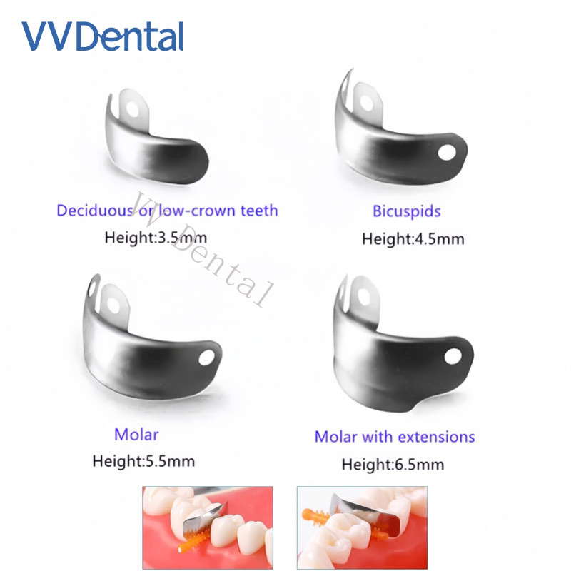 50pcs/box Dental Matrix Bands Palodent Sectional Contoured Matrices Refill