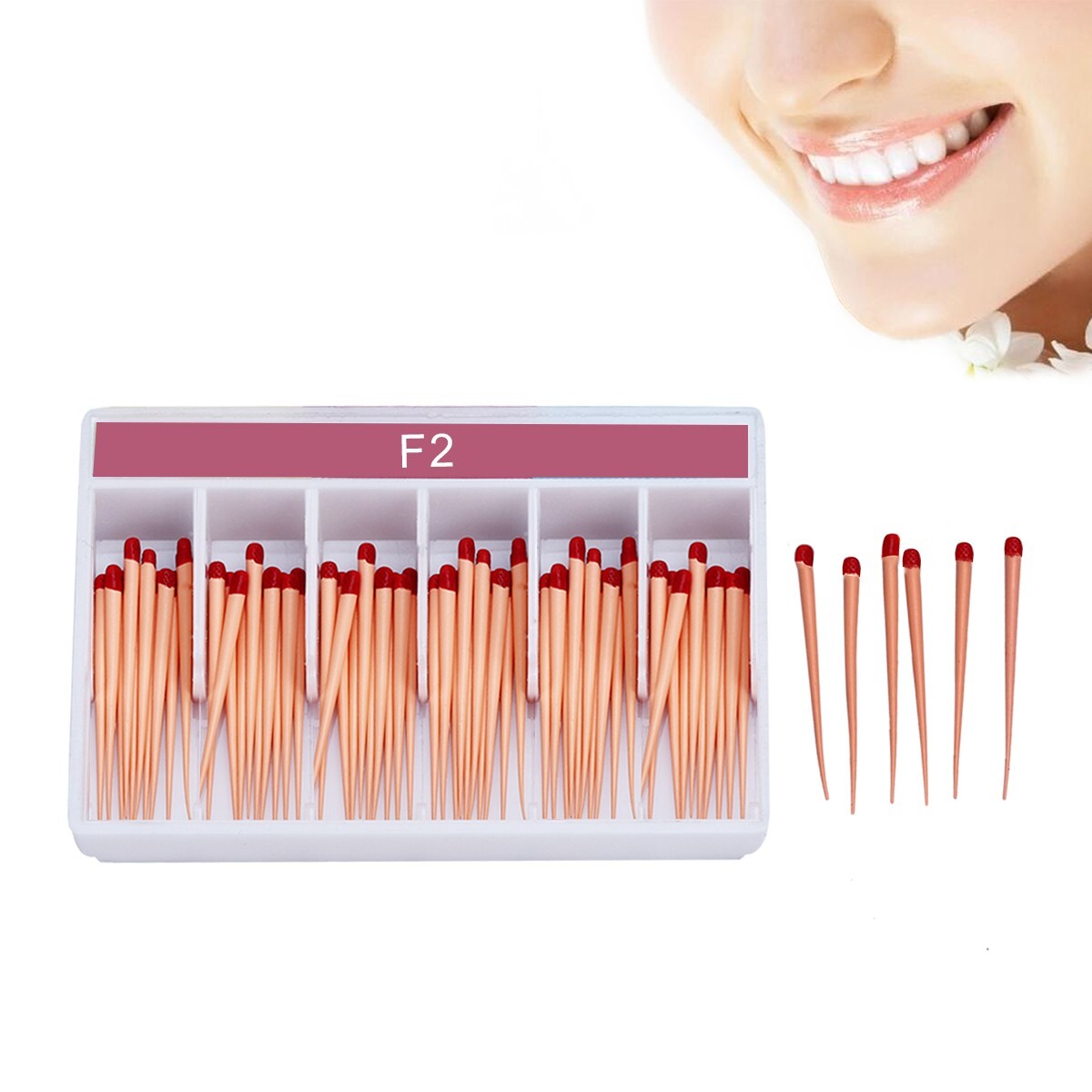 Dental Universal Endodontic Gutta Percha Points F1 F2 F3/0.02/0.04/0.06 15-40#