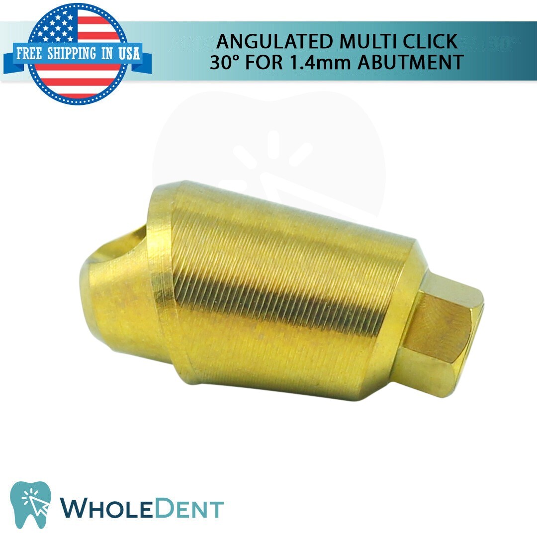 5X Angulated Multi Unit 30° 1.4mm Abutment Attachment Internal Hex 2.42mm