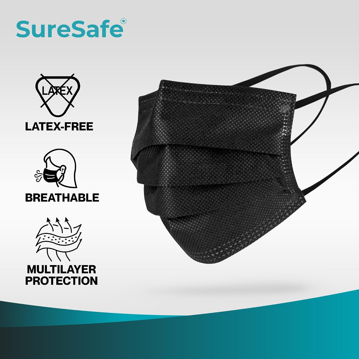 100/200/400/2000 Premium Disposable Face Masks – 3-Ply Breathable