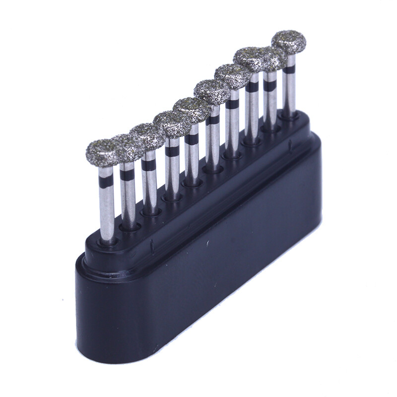 10pcs FG Dental Diamond Burs WR-13S High Speed For Lingual Fossa Polishing Molar