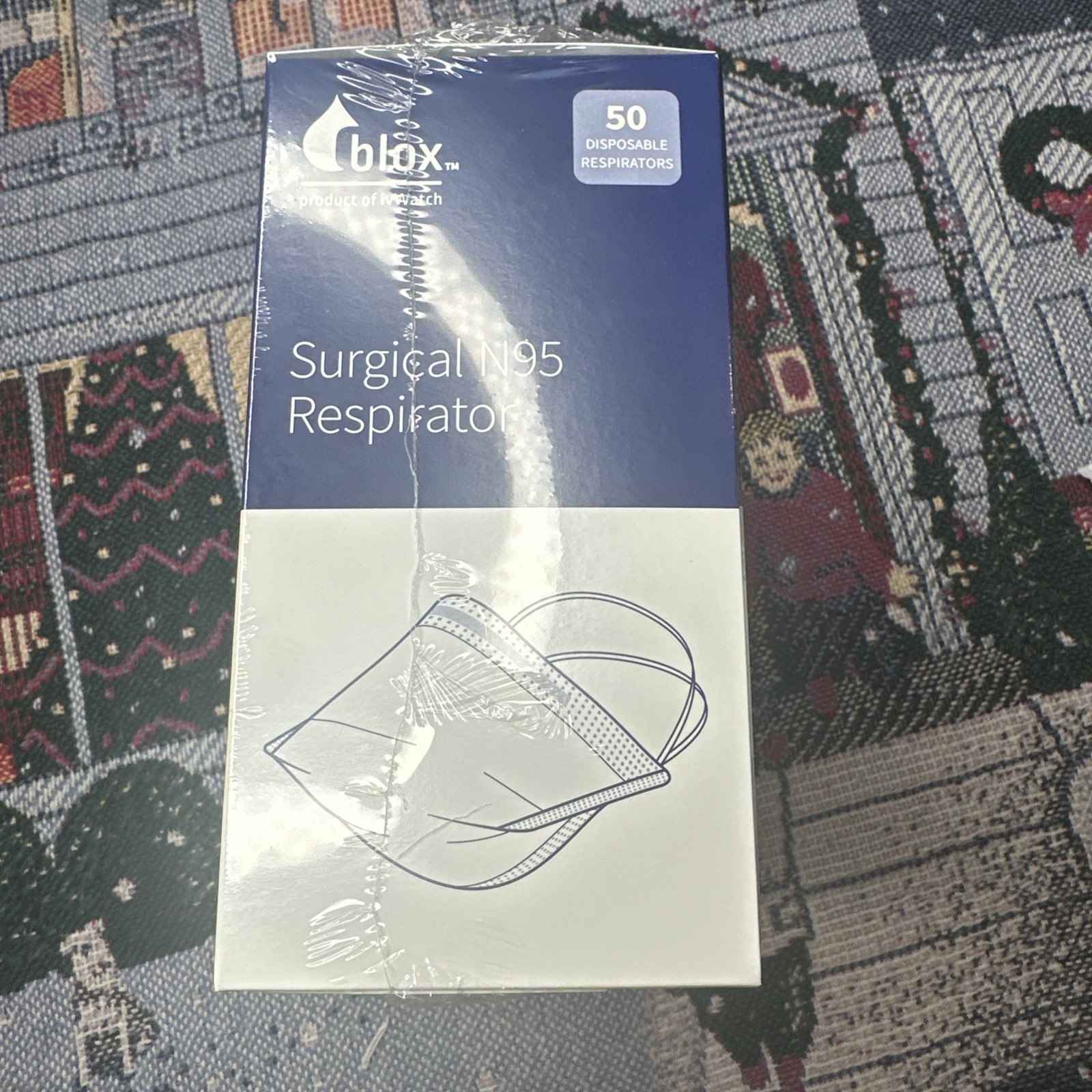 Blox Surgical N95 Respirator Disposable Mask (Box Of 50) Facemask