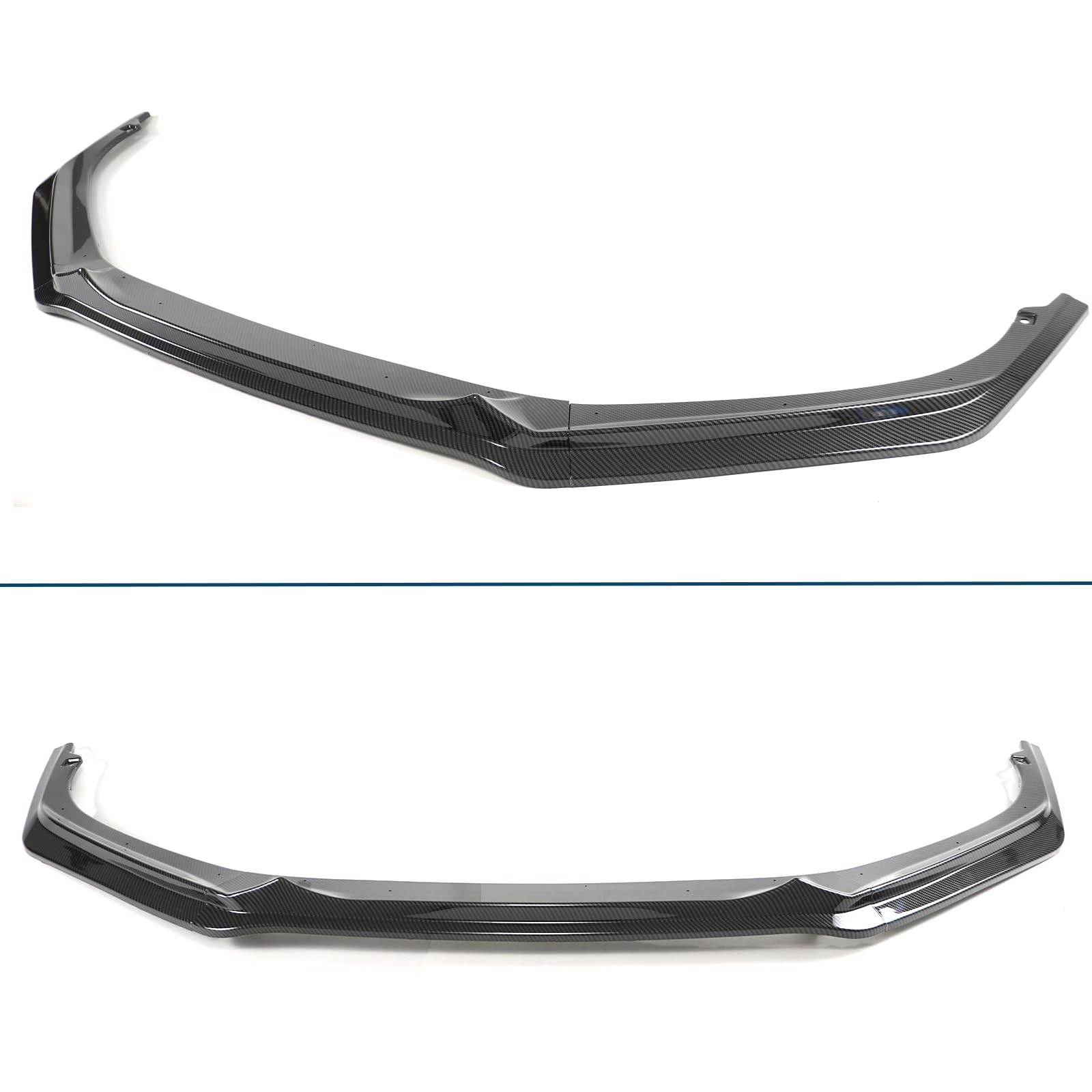 Front Bumper Lip GT Style for Honda Accord Sedan 2021-2022 ABS Carbon Fiber 3Pcs