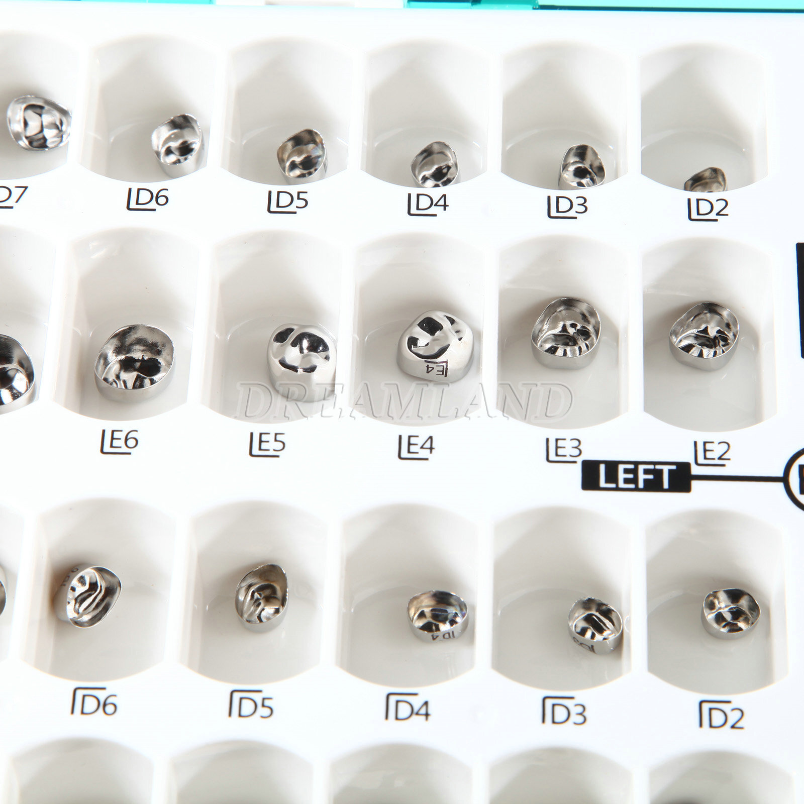 48pcs Dental Kids Adult Crown Stainless Steel Primary Molar Crowns Pediatric