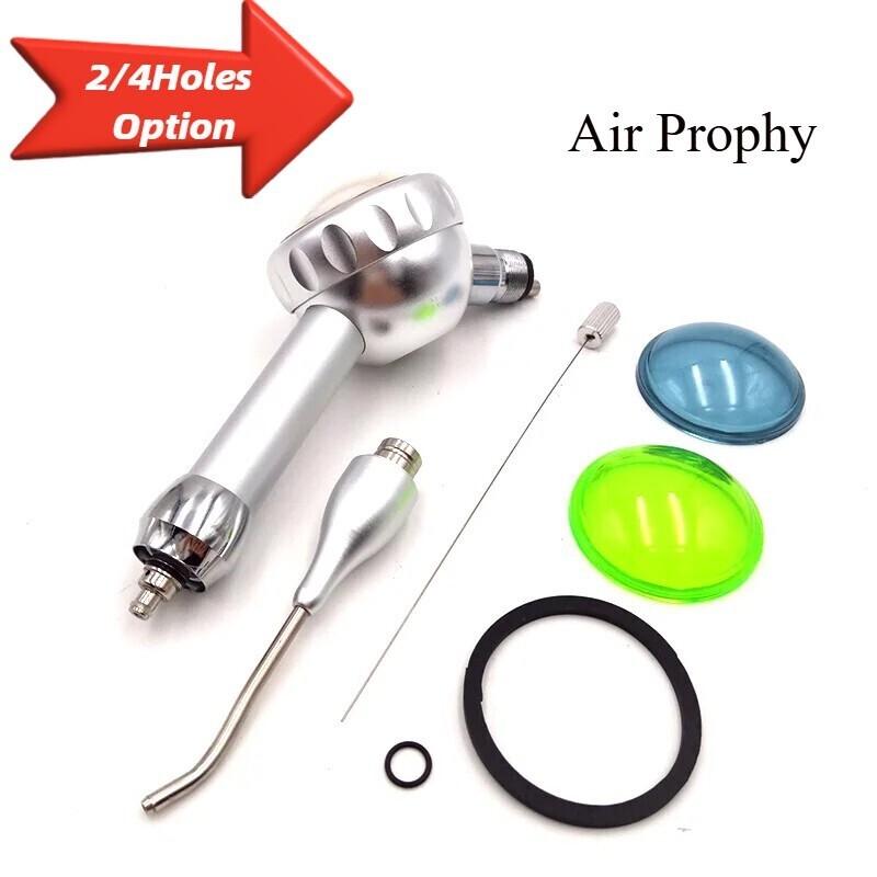 2/4 Holes 135ºC Dental Air Flow Teeth Polisher Handpiece Hygiene Prophy Jet