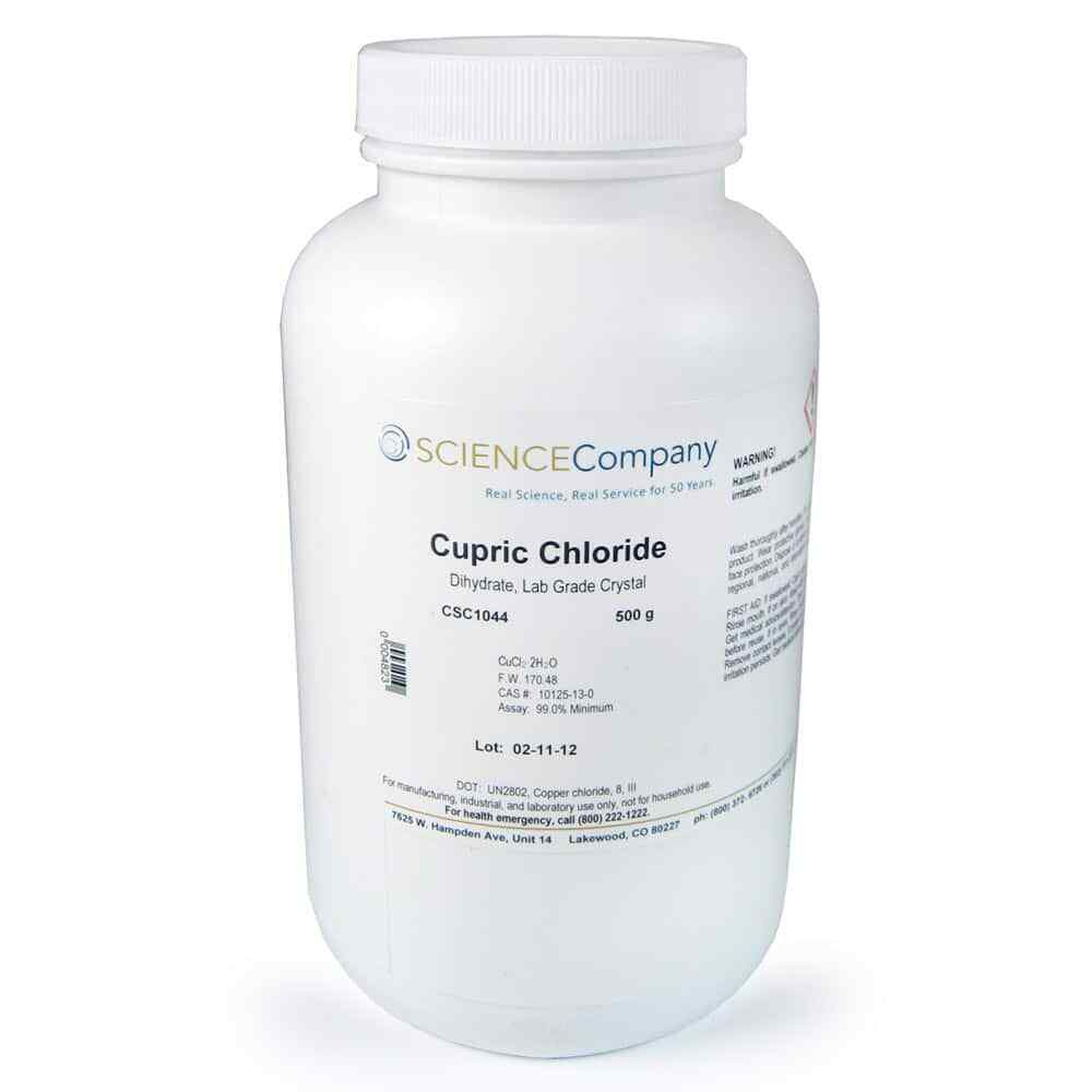 Cupric Chloride, 500g Patina, Copper, Bronze, Brass, Flame color