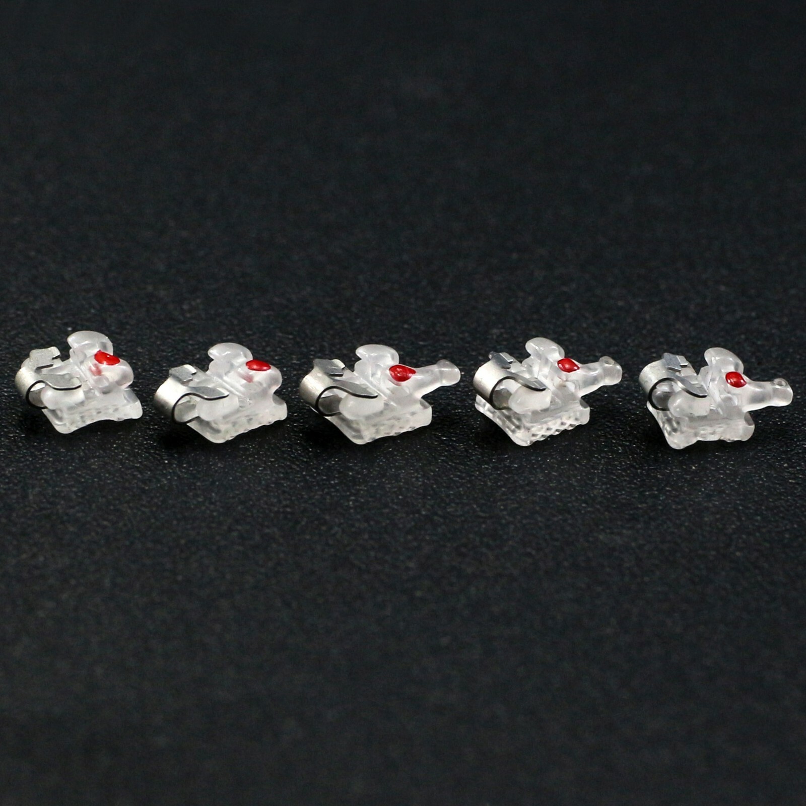 Orthodontic Bracket Self Ligating Ceramic Clear Aesthetic Interactive Roth 0.022