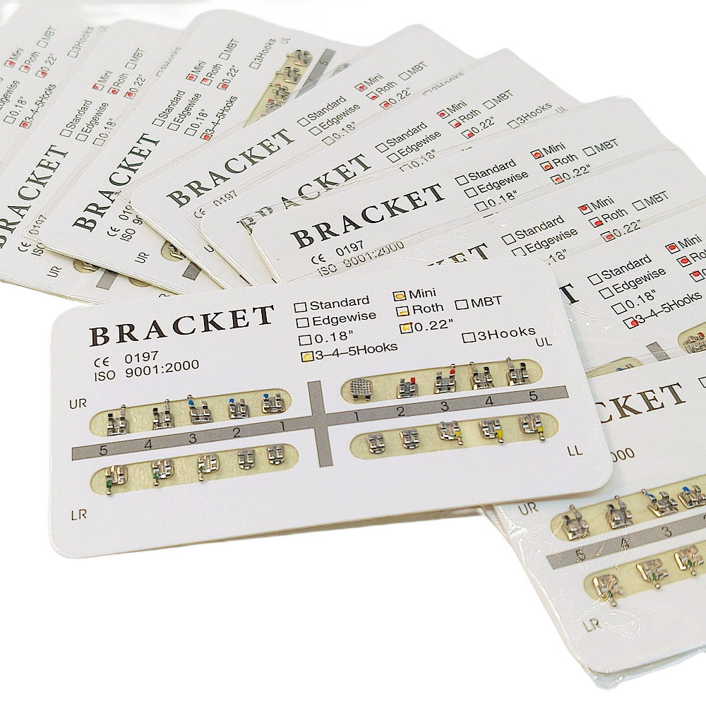 36 Type Dental Monoblock Brackets Mini/Standard Roth/MBT/Edgewise 018/022 Hooks