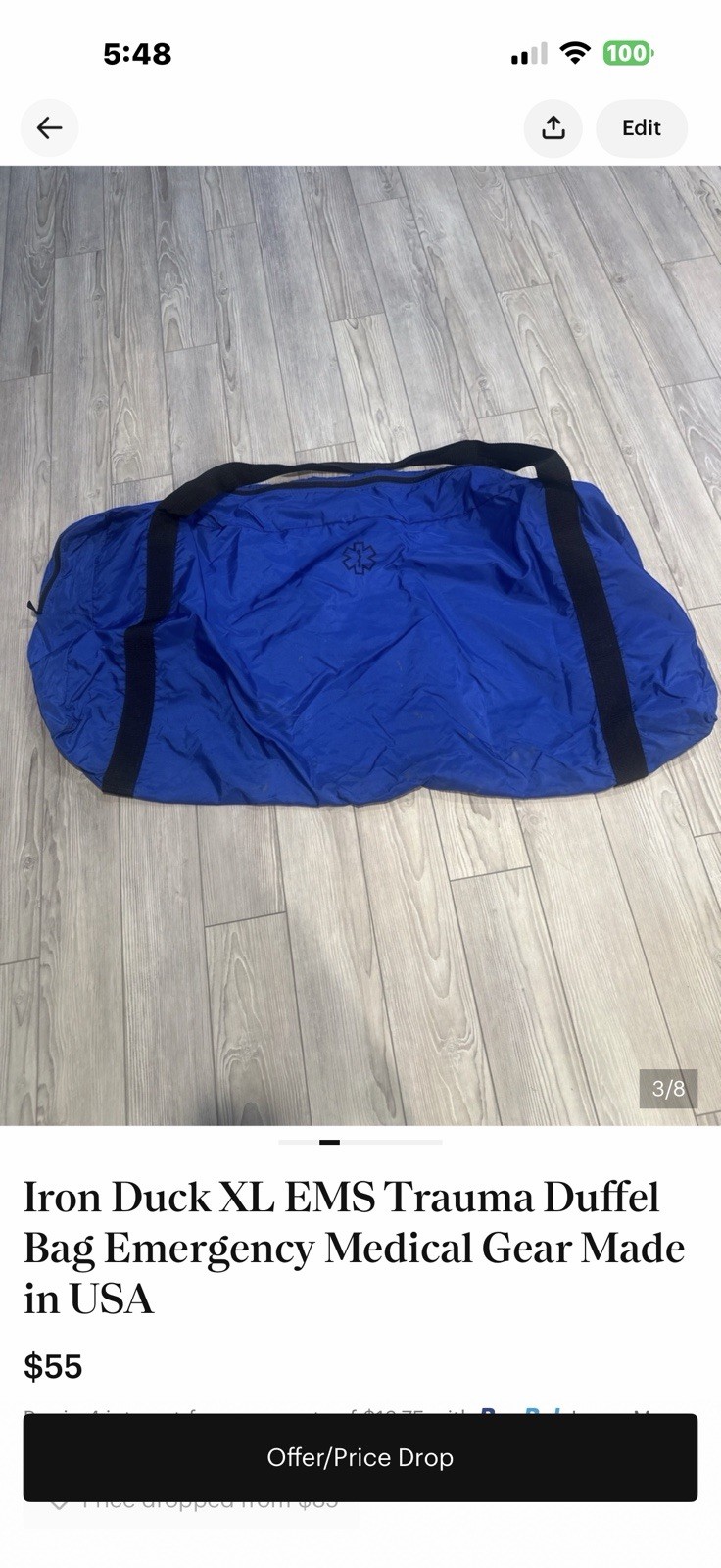 Iron Duck XL EMS Trauma Duffel Bag – Emergency Medicine Gear Bag