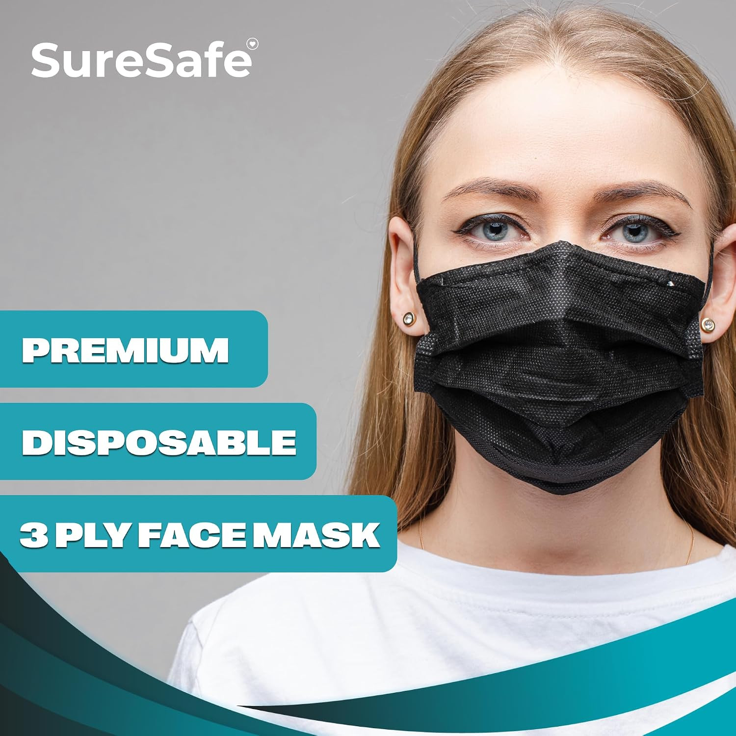100/200/400/2000 Premium Disposable Face Masks – 3-Ply Breathable