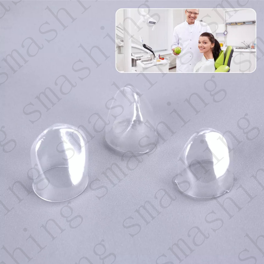 64Pcs Dental Anterior Transparent Forms For Temporary Crowns 1.910 Kit TOR VM