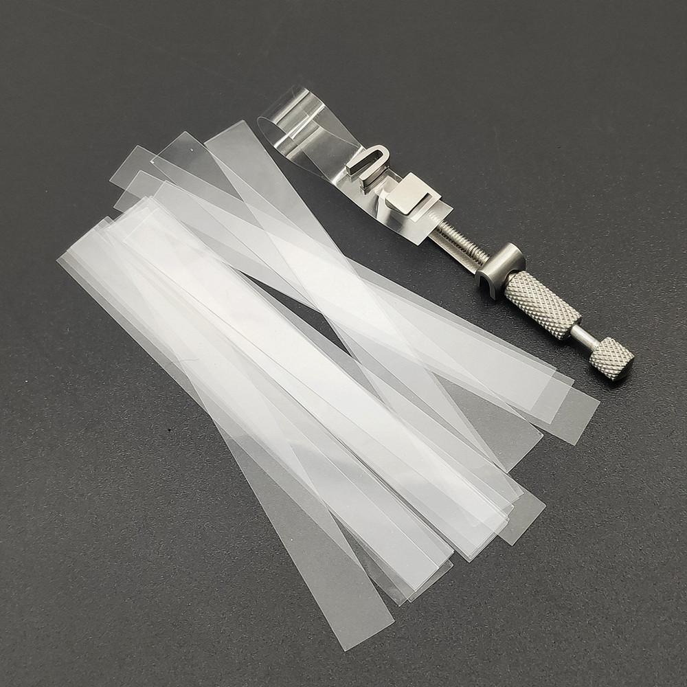 100pcs Dental Transparent Polyester Strip Matrix Bands Contoured Matrices 0.05mm