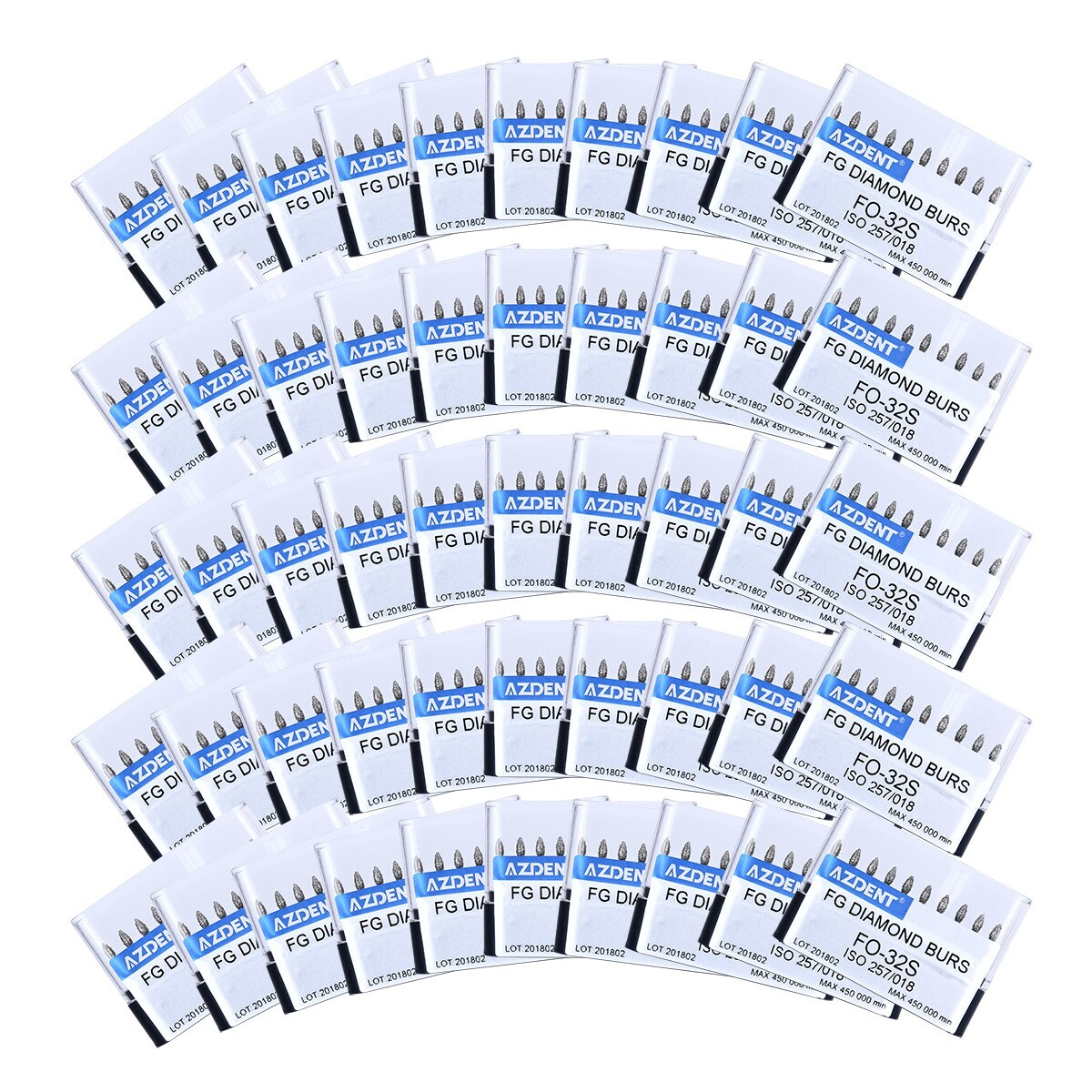 AZDENT Dental Super Coarse FG Diamond Burs fit for High Speed Handpiece