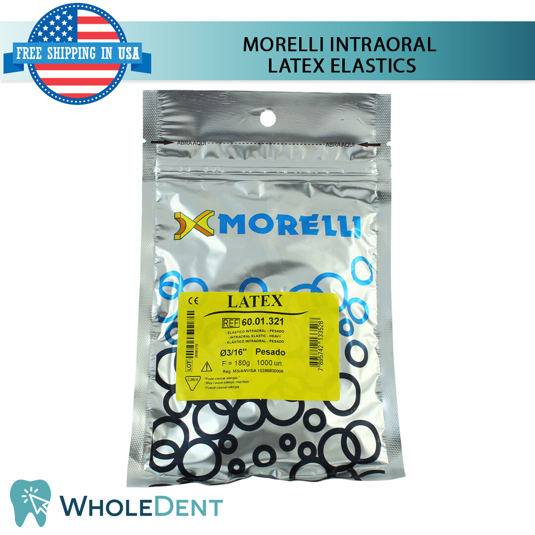 Orthodontic Dental Intraoral Elastics Bands 100pcs Latex Rubber Morelli Ortho