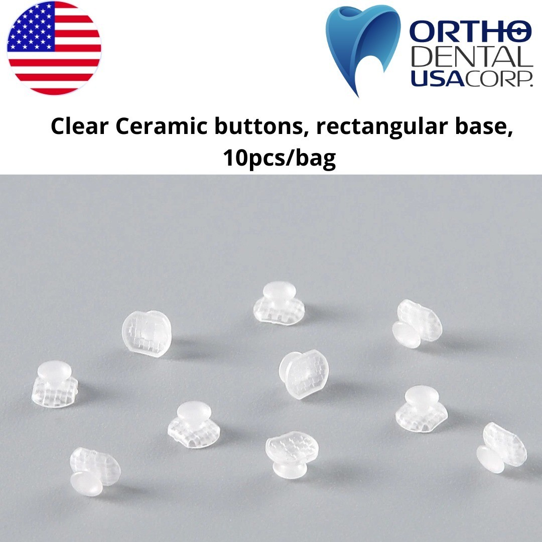 Dental Orthodontic Lingual Buttons Bondable round or rectangular Orthodentalusa