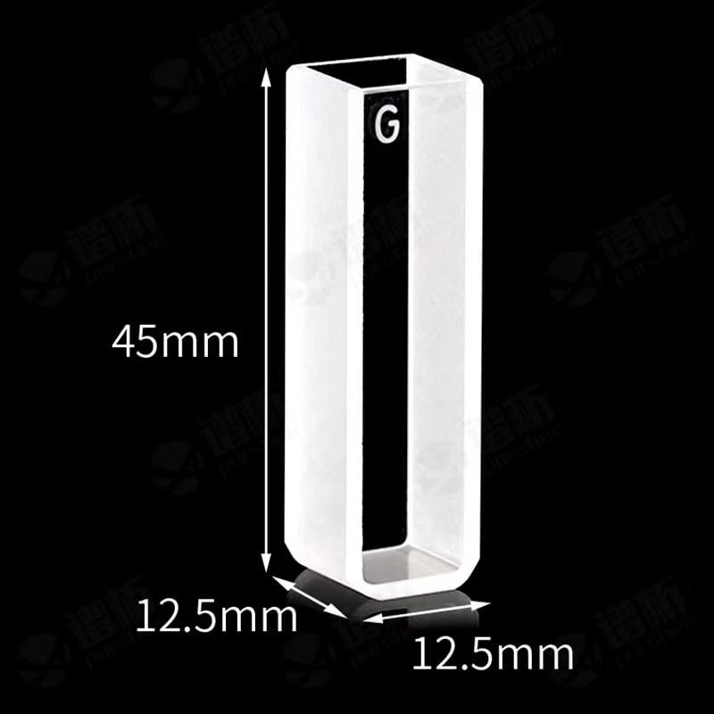Quartz Cuvette Set: 2 x 10 mm, 3.5 ml, 190-2500 nm for Accurate Analysis
