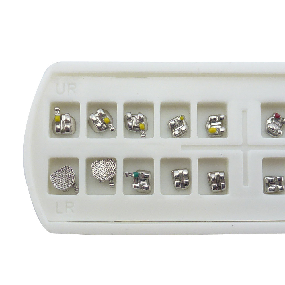 10Packs Dental Orthodontic Brackets Metal Mini Braces MBT/ROTH 022 3/345 W/Hooks