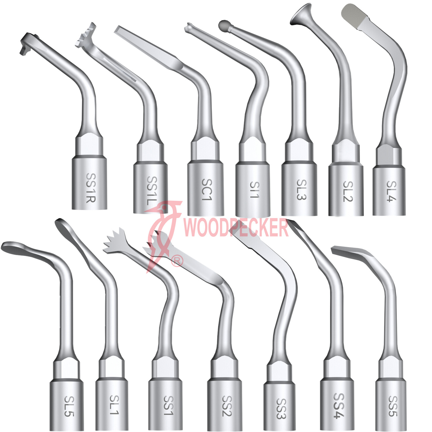 Woodpecker Surgical Smart Ultra Piezo Bone Surgery Tips Bone Cutting Tips Kit