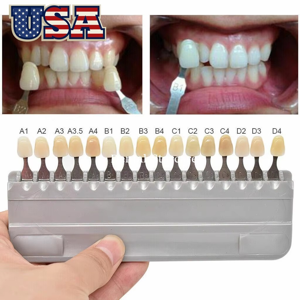 1 Set VITA Classical 16 Colors Shade Guide Dental Toothguide A1-D4 Whitening USA