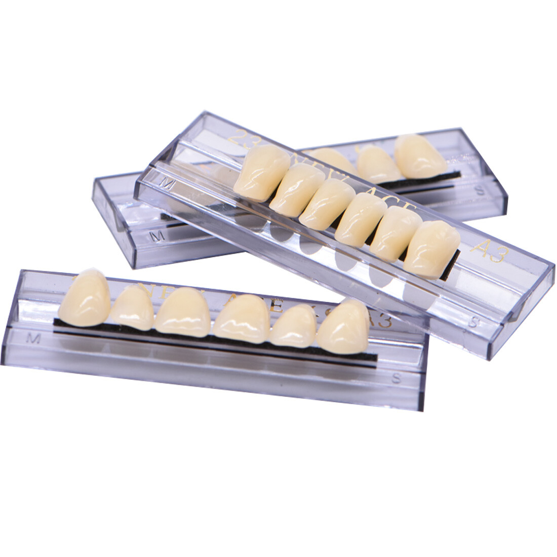 168pcs Acrylic Resin Denture 23#A3 Shade Dental Teeth Upper Lower Full Set Tooth