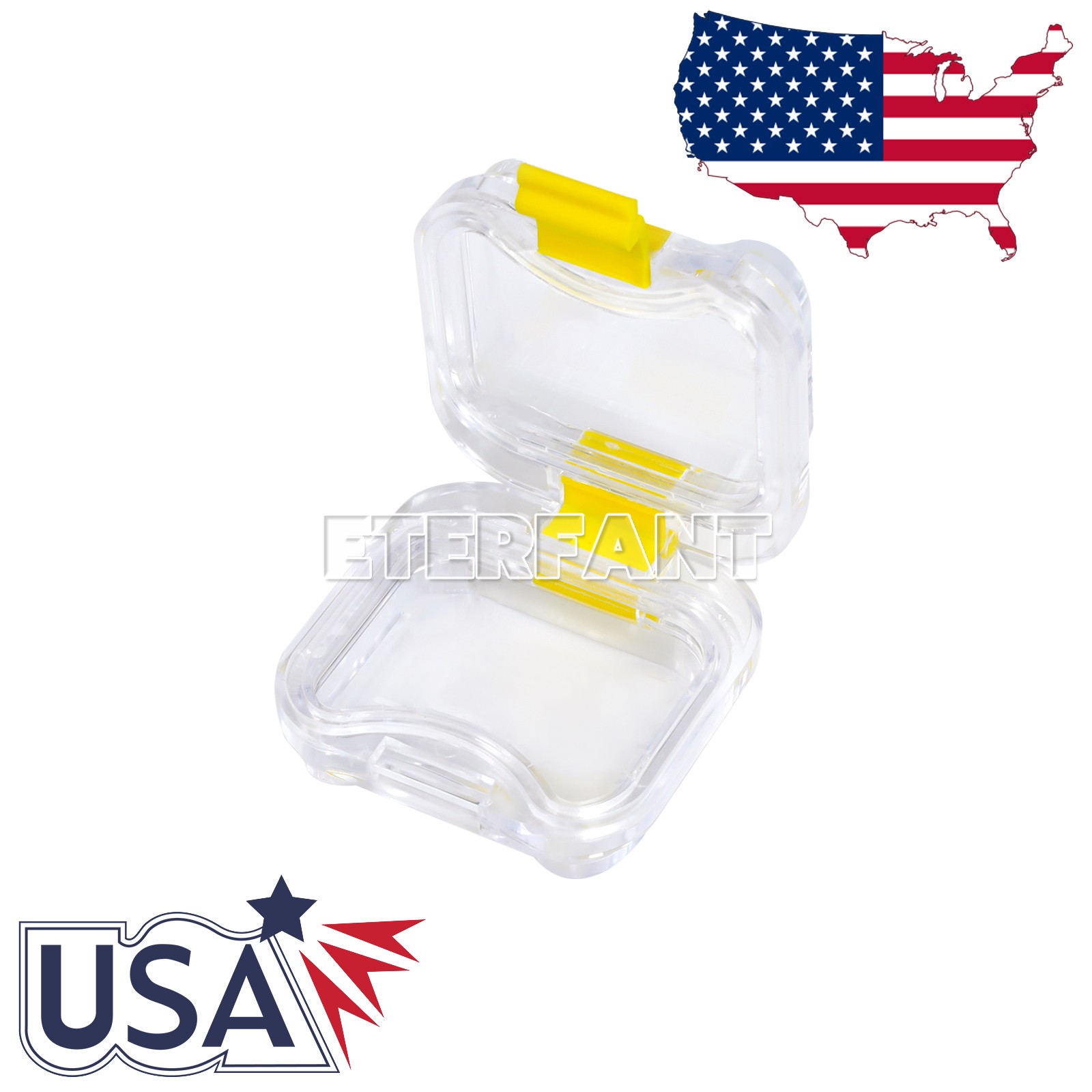 ETERFANT 100pcs Dental Crown and Bridge Pillow Box with Storage Display Box