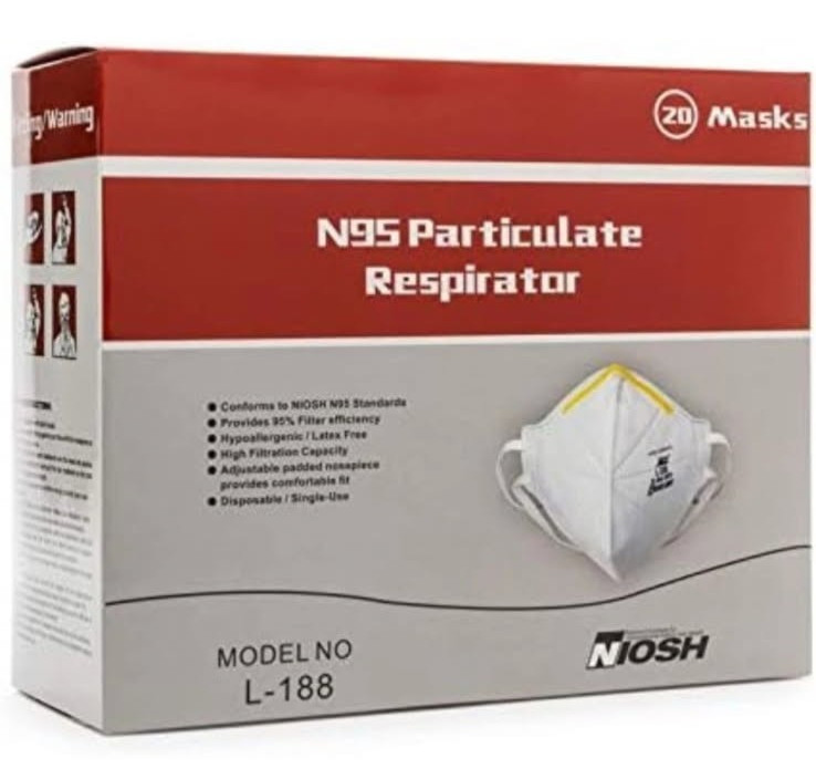 Case of N95 Respirator Masks with NIOSH Approval -400 per case