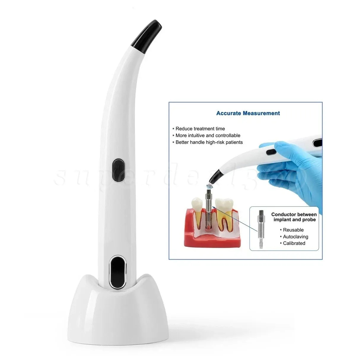 Dental ISQ Osseointegration Implant Stability Meter Measurement Tester Monitor