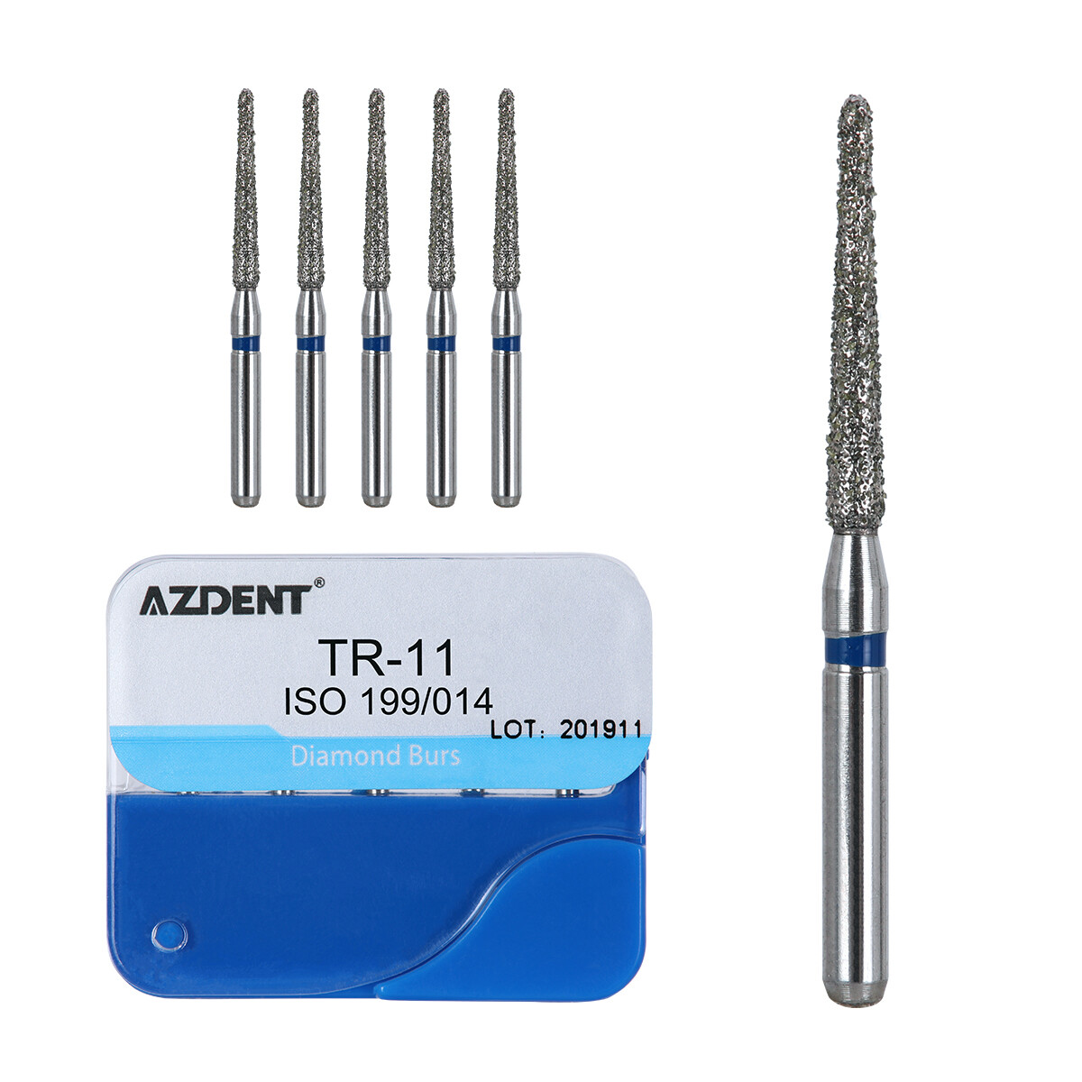 100pcs 20Types Dental High Speed Handpiece Diamond Burs Drills Medium FG 1.6mm