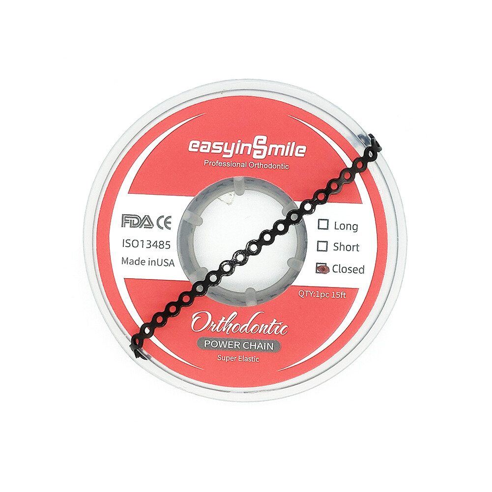 Dental Ortho Power Chains Elastic Ultra Spool Closed/Short/Long For Wire Braces
