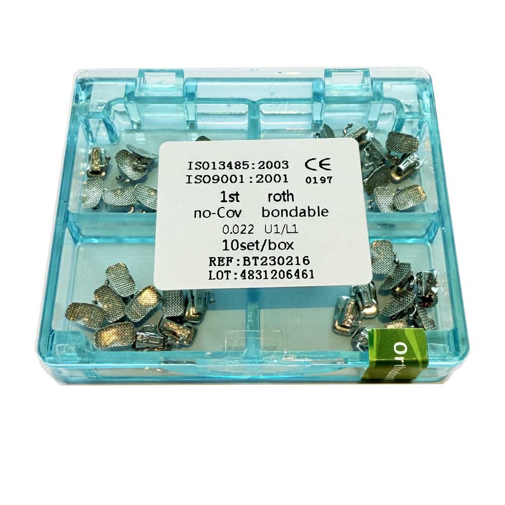 1box Dental Orthodontic Single Buccal Tubes Molar 1st Roth 0.022 Bondable Mesh