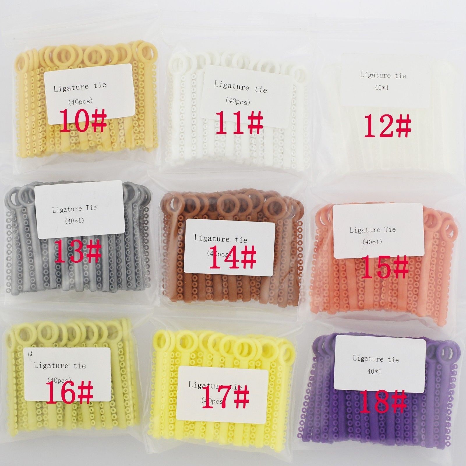 Dental Elastics Brace Rubber Bands 3.5/5.0/6.5OZ Ligature Ties Bracket/Arch Wire