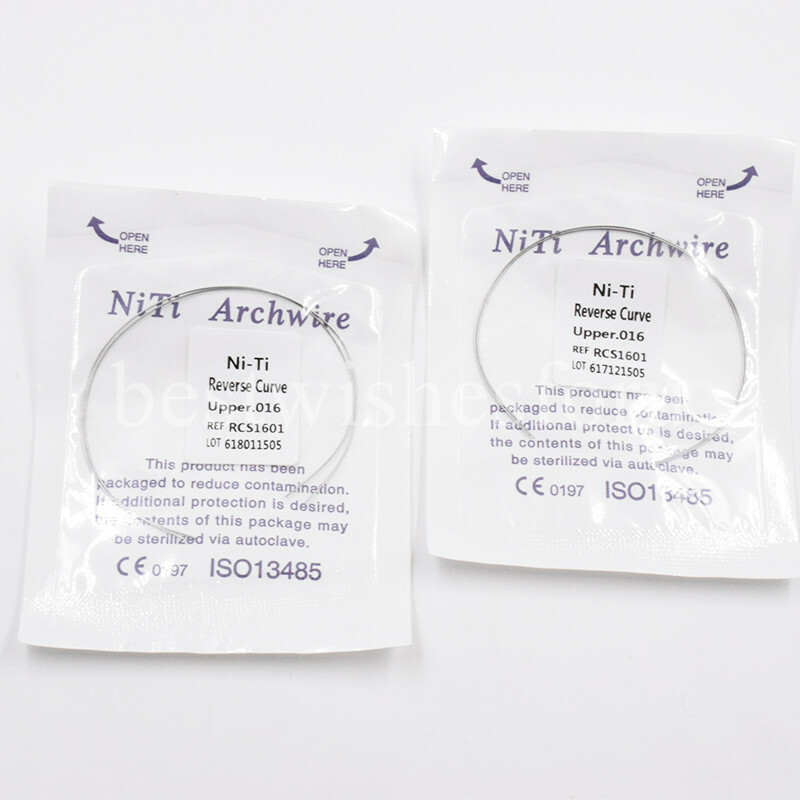 Dental Ortho Archwires Reverse Curve Niti Round Wires With Constant Elasticit