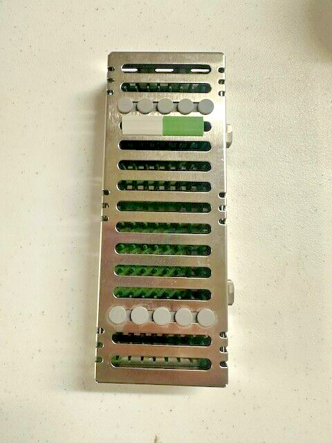 Hu-Friedy IMS Dental Instrument Sterilization Cassette Green Dentistry Small