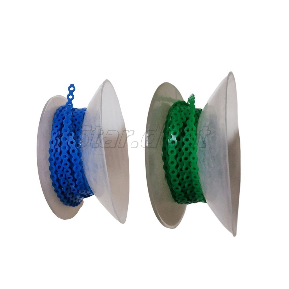 Dental Ortho Elastic Ultra Power Chain Rubber Braces Bands Long/Short/Continuous