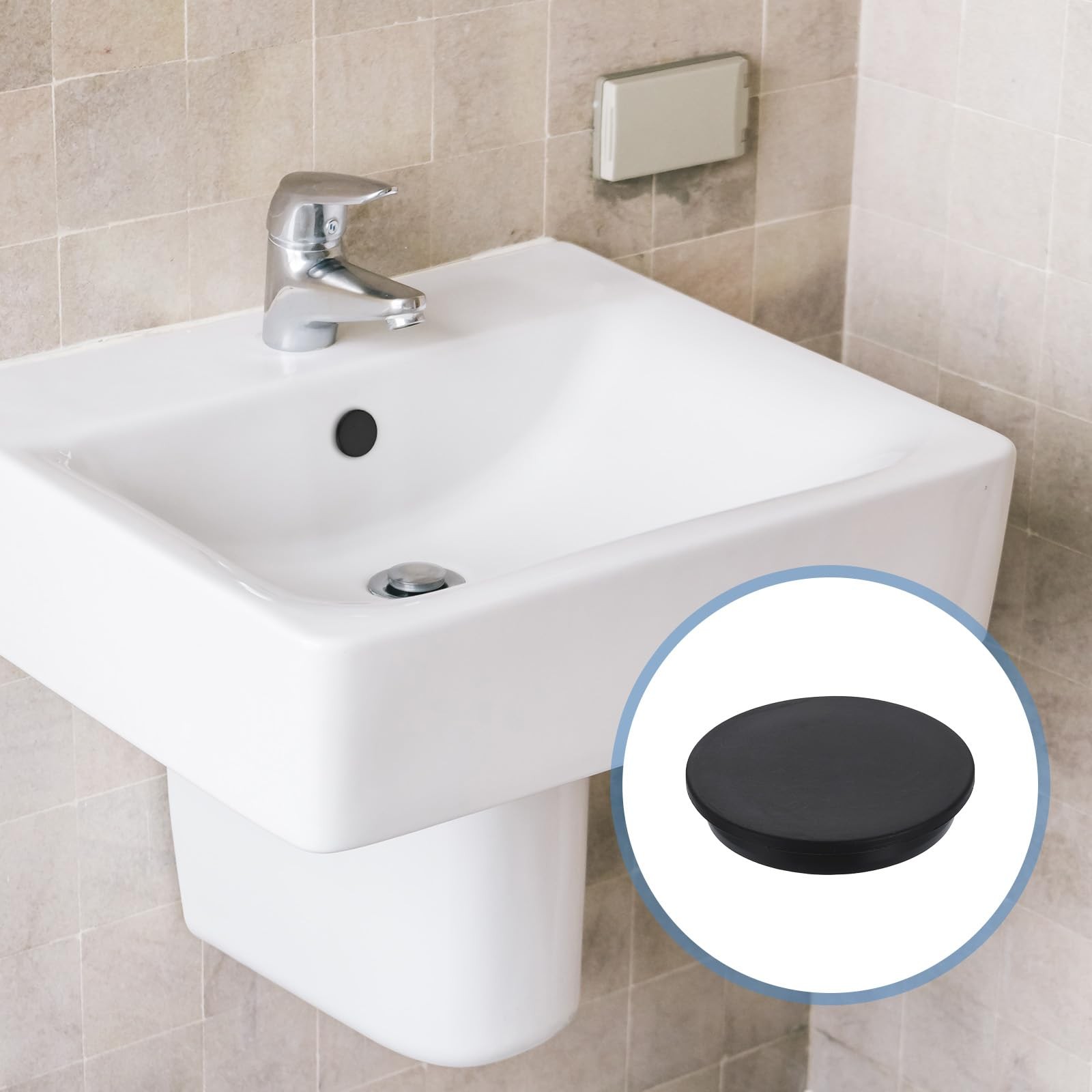 uxcell Silicone Hole Plug, Waterproof Round Rubber Stoppers 100mm/3.94″