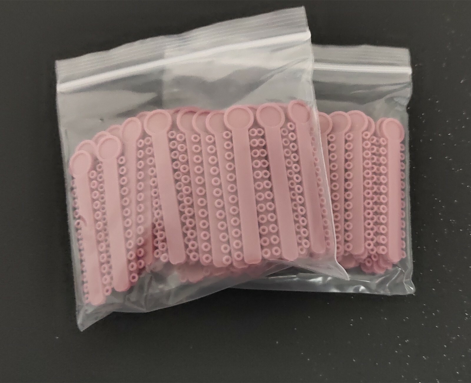 2 Packs Dental Elastic Ligature Ties Rubber Band Light Purple Color 1008Pcs/Pack