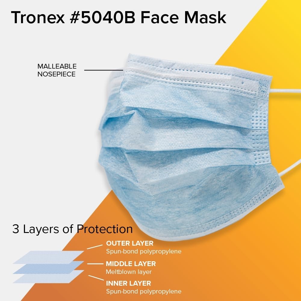 100PCS Disposable Face Mask 3-Ply Non Medical Surgical Earloop Mouth Dust Cover