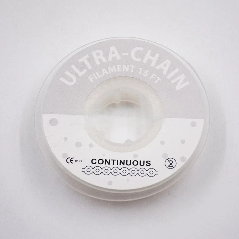 Dental Ortho Elastic Rubber Bands Power Chain Transparent Long/Short/Continuous
