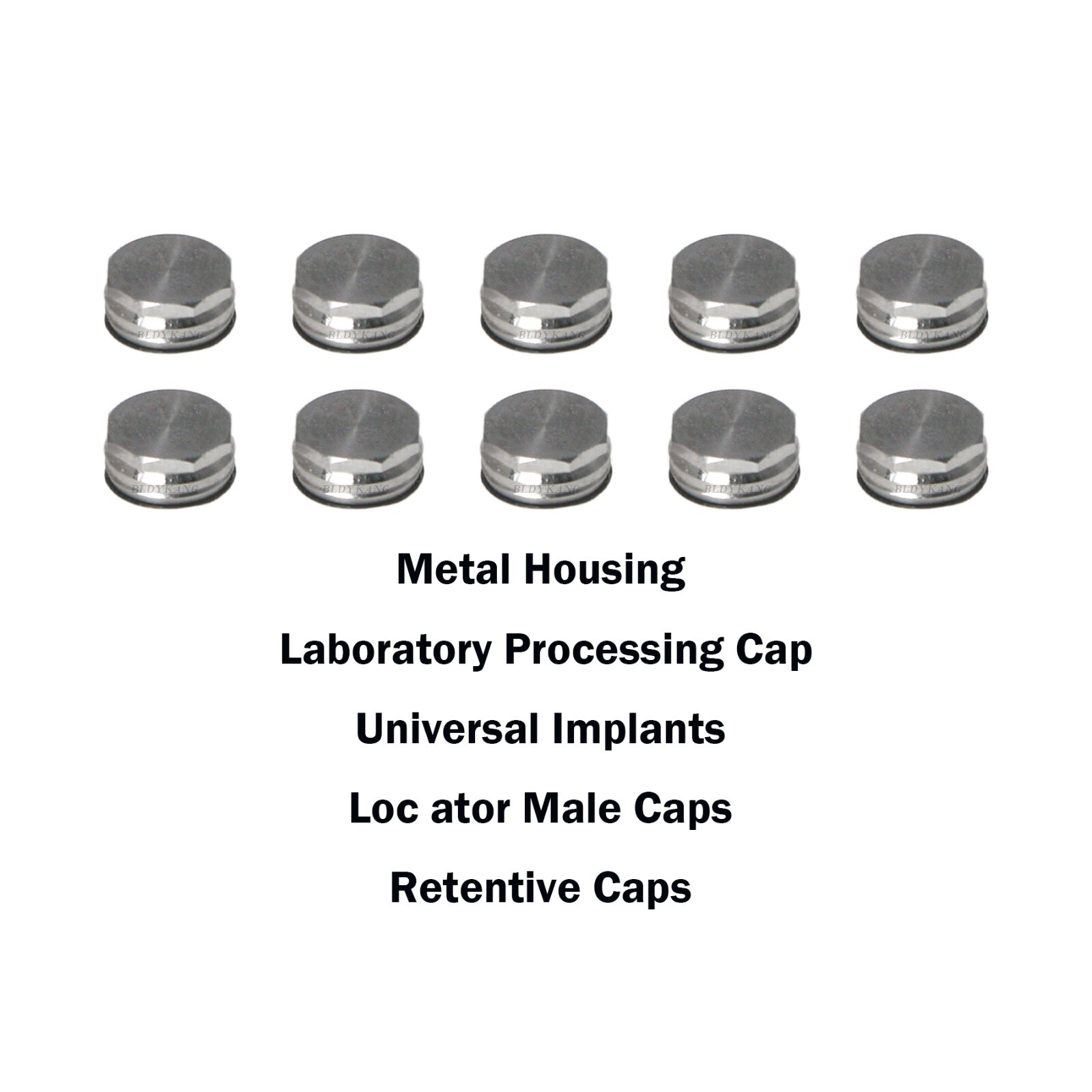 US Universal Dental Retention Male Caps 0.8lb 1.2lb 2.4lb Metal Housing