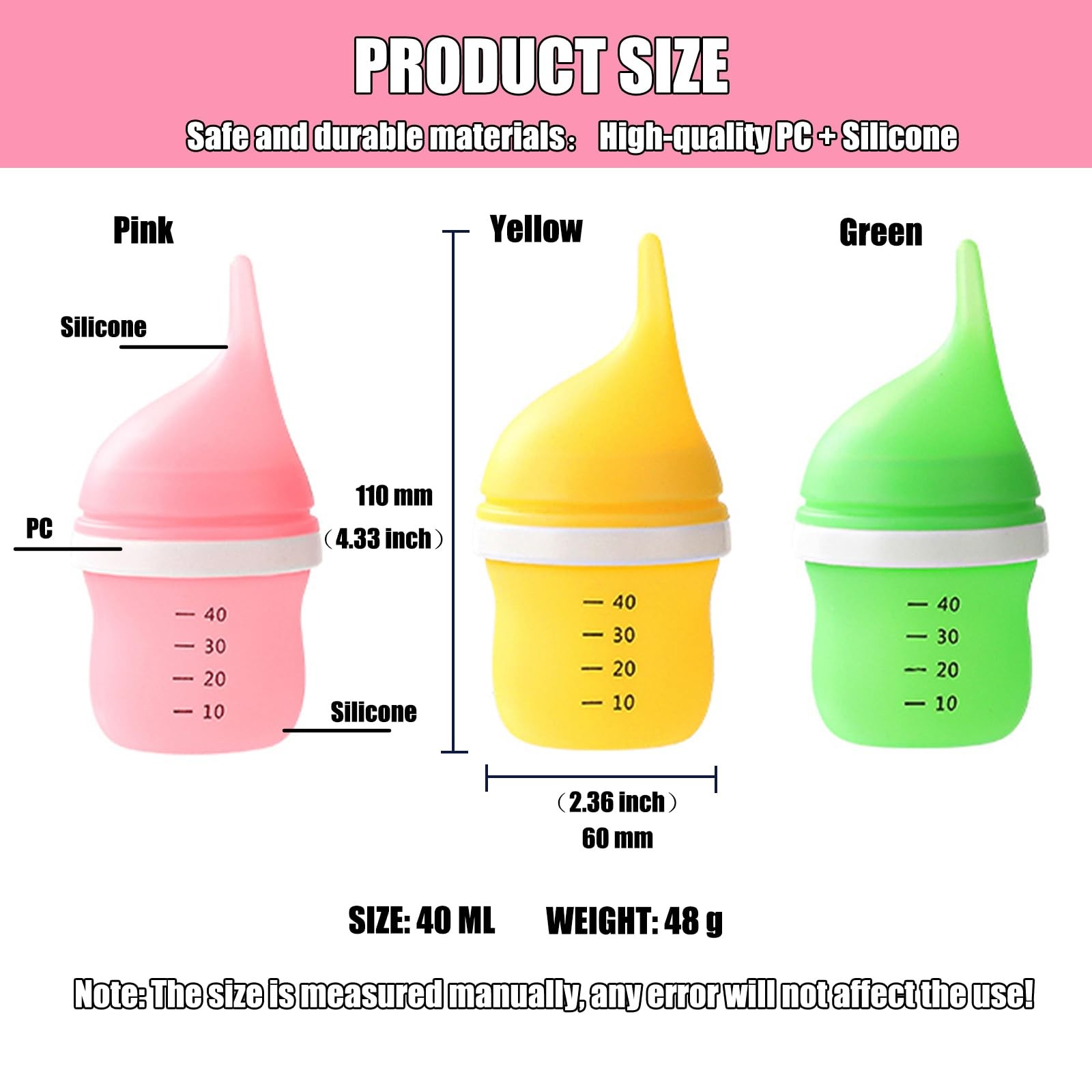 Kitten Bottles for Nursing,Puppy 1 Count (Pack of 1), Green