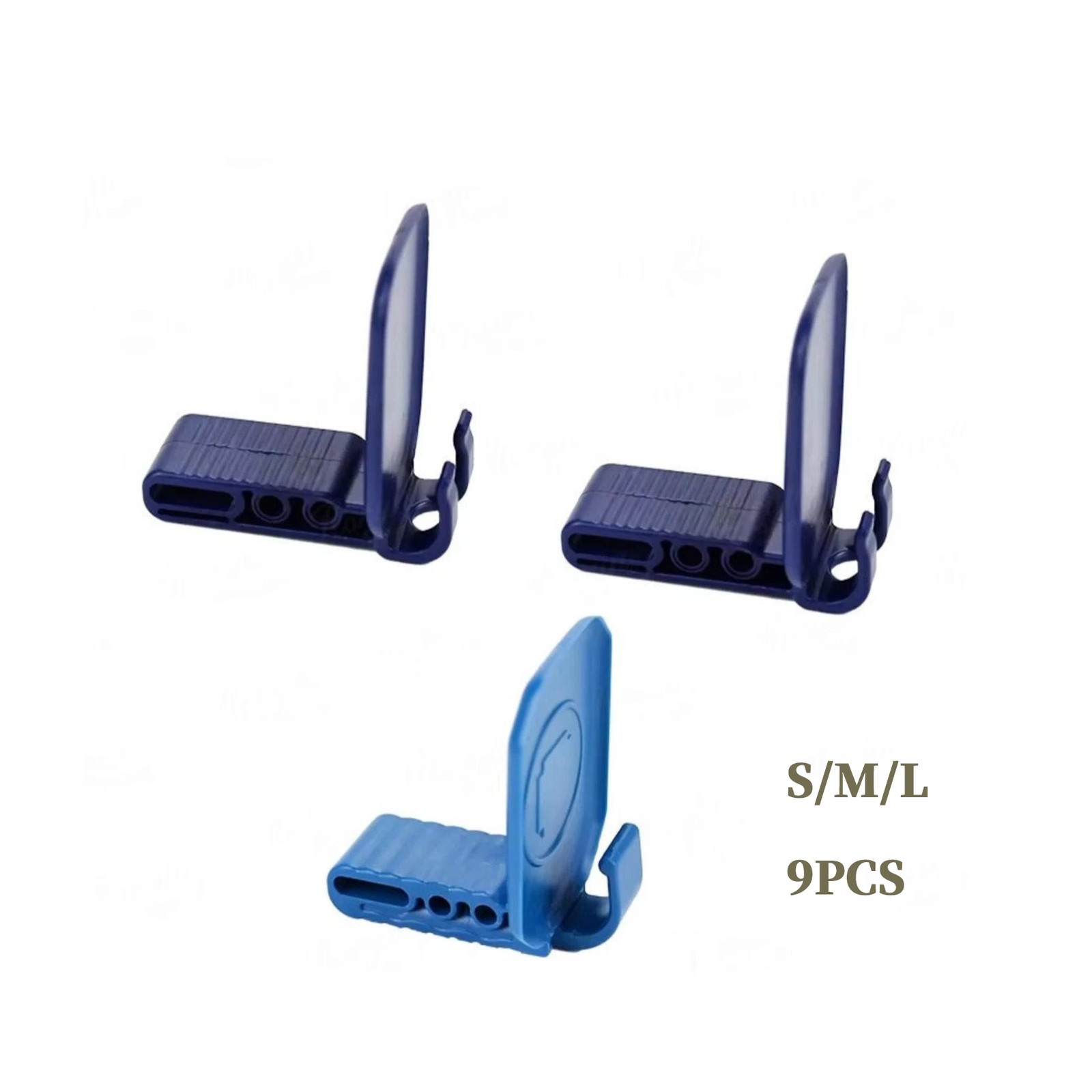 Dental Autoclavable Digital Anterior Dental X-Ray Sensor Holder Blue(S/M/L)9PCS