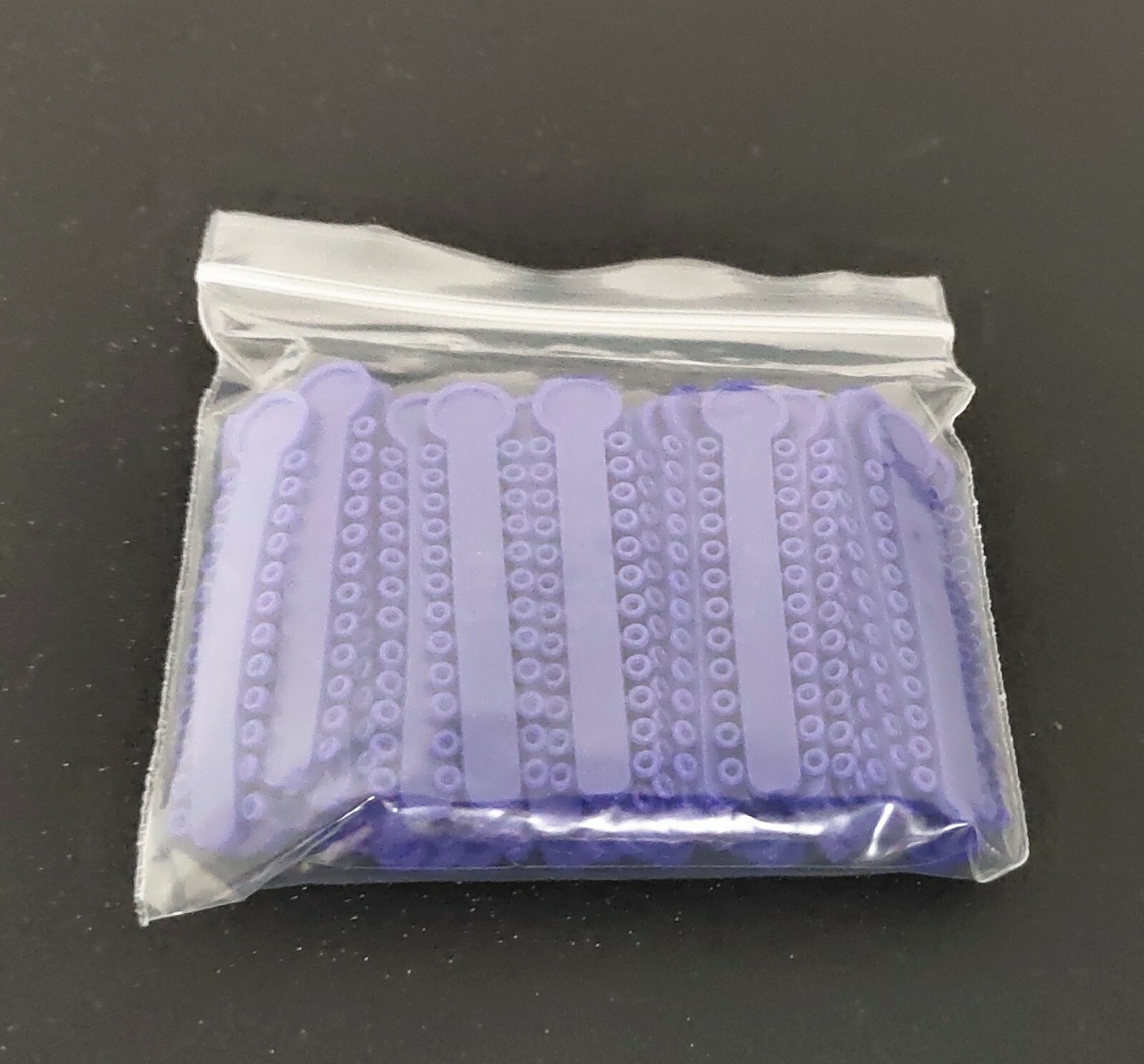 2 Packs Dental Dark Purple Elastic Ligature Ties Rubber Bands Rings 1008Pcs/Pack