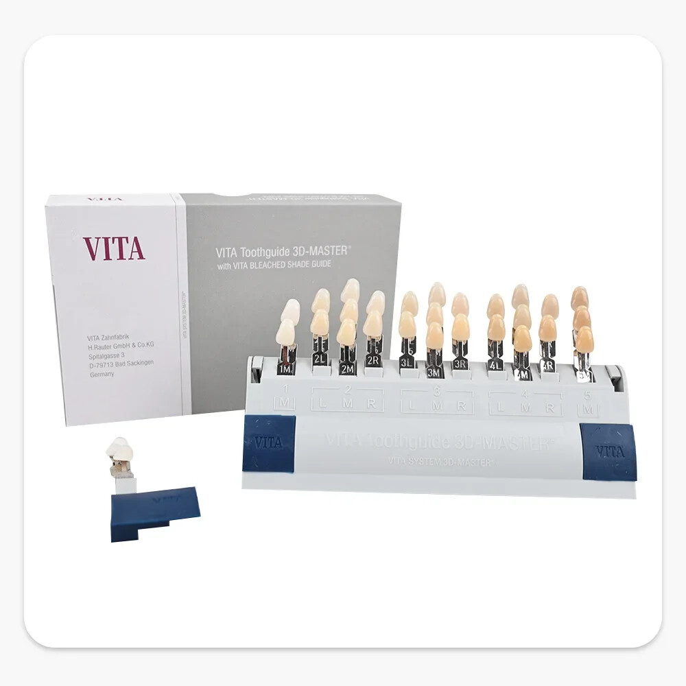 VITA Dental Lab Resin Toothguide 3D Master with Bleached Shade Guide 16/29 Color